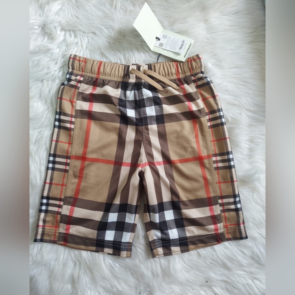 BURBERRY checked shorts for kids